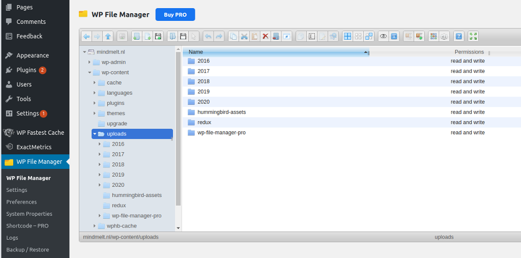 WP File manager